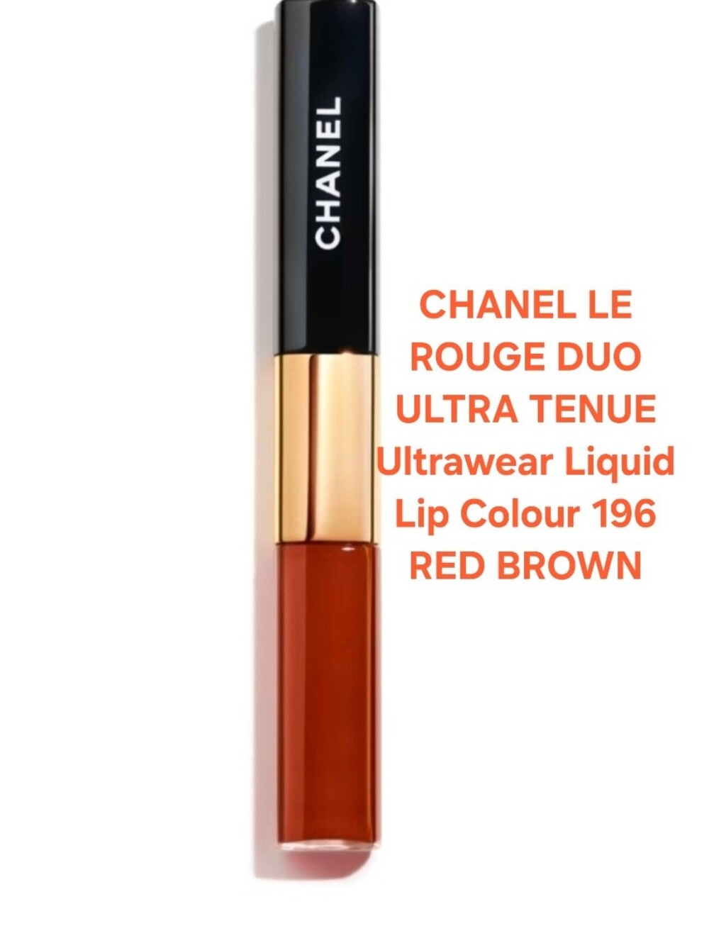 CHANEL LE ROUGE DUO ULTRA TENUE Ultrawear Liquid Lip Colour 196 RED BROWN. BNIB